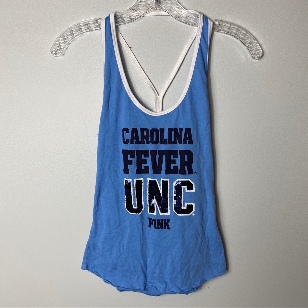 UNC VS PINK Sequin Tank Top